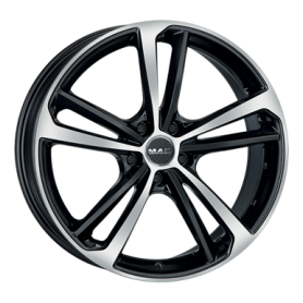 Jante aluminium MAK Nurburg, 8x19 ET26 5x112 66,45, black mirror