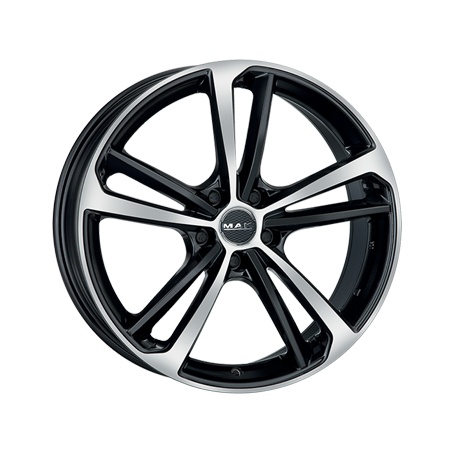 Jante aluminium MAK Nurburg, 9,5x21 ET25 5x112 66,45, black mirror
