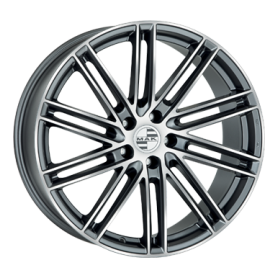 Jante aluminium MAK Leipzig-D, 10,5x20 ET55 5x130 71,6, gun metal - mirror face