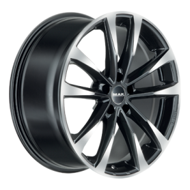 Jante aluminium MAK Main, 7x17 ET48 5x100 56,1, black mirror