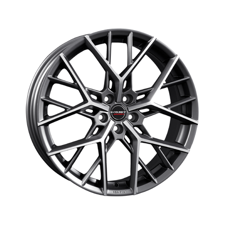 Jante aluminium Borbet BY, 8,5x19 ET42 5x108 72,5, titan polished matt