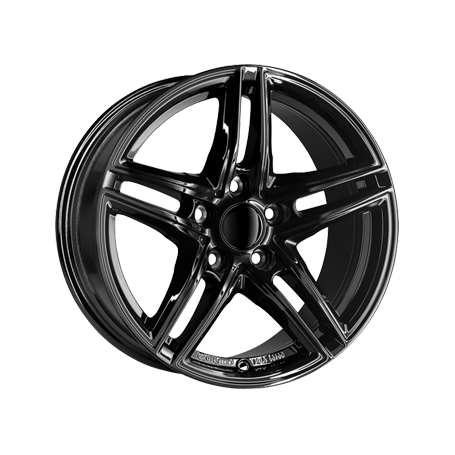 Jante aluminium Borbet XR, 6,5x16 ET22 5x112 66,6, black glossy