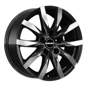 Jante aluminium Borbet CW5, 7,5x18 ET45 5x127 71,6, black polished matt
