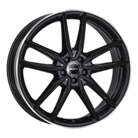 Jante aluminium MAK Evo, 7,5x17 ET40 5x112 66,6, gloss black mirror ring