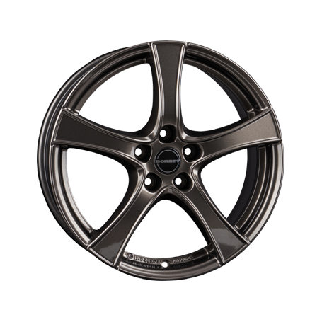 Jante aluminium Borbet F2, 6x16 ET45 5x100 57,06, mistral anthracite glossy