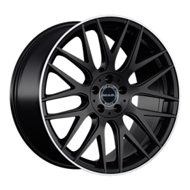 Jante aluminium MAK Arrow, 7,5x17 ET40 5x112 66,6, gloss black mirror ring