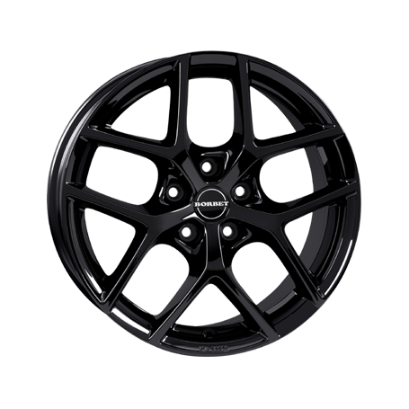 Jante aluminium Borbet Y, 7x16 ET38 5x100 57,1, black glossy