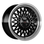 Jante aluminium Borbet B, 7x17 ET30 4x100 64, black rim polished