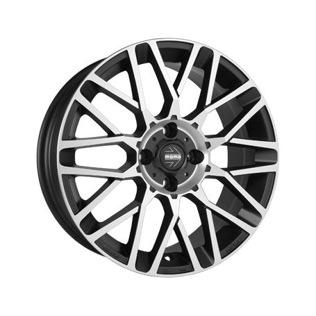 Jante aluminium Momo Revenge EVO, 6,5x15 ET18 4x108 65,1, matt black diamond cut