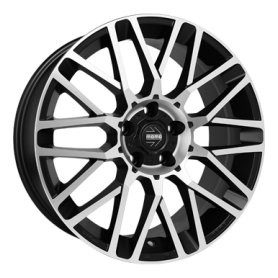 Jante aluminium Momo Revenge EVO, 8,5x19 ET45 5x108 72,3, matt black diamond cut