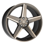 Jante aluminium Momo Stealth, 8,5x20 ET35 5x120 72,6, matt mag-anthracite diamond cut