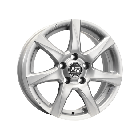 Jante aluminium MSW 77, 8x18 ET45 5x114,3 73,1, full silver