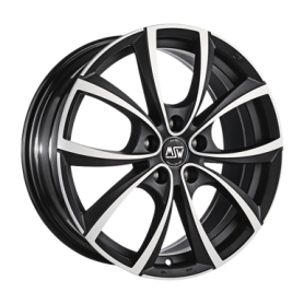 Jante aluminium MSW 27, 7,5x17 ET29 5x120 72,6, matt dark titanium vollpoliert