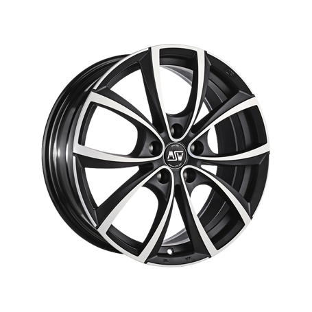 Jante aluminium MSW 27, 7,5x18 ET48 5x112 73,1, matt dark titanium vollpoliert