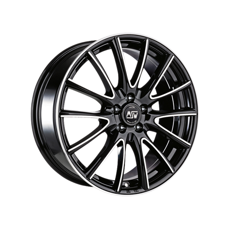 Jante aluminium MSW 86, 6x15 ET22 4x108 65,1, schwarz poliert