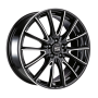 Jante aluminium MSW 86, 6,5x16 ET42 4x100 63,4, schwarz poliert