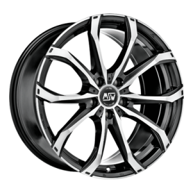 Jante aluminium MSW 48, 8x18 ET50 5x112 57,1, gloss black full polished