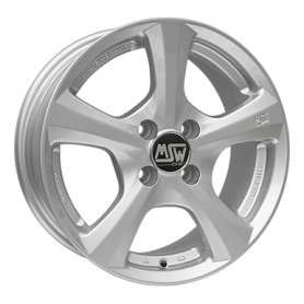 Jante aluminium MSW 19, 6x14 ET38 4x100 63,4, full silver