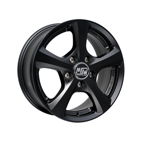 Jante aluminium MSW 19, 8x18 ET43 5x130 71,6, matt black