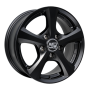 Jante aluminium MSW 19, 8x18 ET43 5x130 71,6, matt black