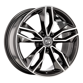 Jante aluminium MSW 71, 7,5x17 ET40 5x114,3 73,1, gloss dark grey full polished
