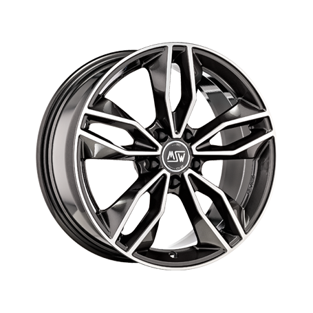 Jante aluminium MSW 71, 8,5x19 ET47 5x120 72,56, gloss dark grey full polished