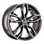Jante aluminium MSW 71, 8,5x19 ET47 5x120 72,56, gloss dark grey full polished