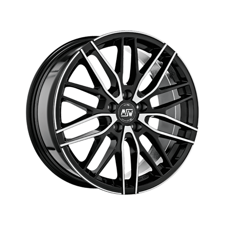 Jante aluminium MSW 72, 8x18 ET50 5x112 73,1, gloss black full polished