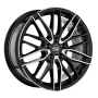 Jante aluminium MSW 72, 8x18 ET50 5x112 73,1, gloss black full polished
