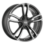 Jante aluminium MSW 73, 8x18 ET35 5x112 73,1, gloss dark grey full polished