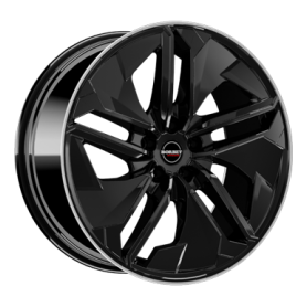 Jante aluminium Borbet TX, 9x21 ET45 5x112 66,5, black rim polished glossy
