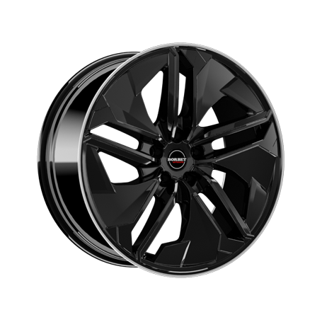 Jante aluminium Borbet TX, 9x21 ET45 5x112 66,5, black rim polished glossy
