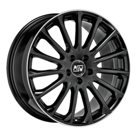 Jante aluminium MSW 30, 8,5x19 ET43 5x112 73,1, gloss black diamond lip