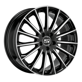 Jante aluminium MSW 30, 8,5x19 ET43 5x112 73,1, gloss black full polish