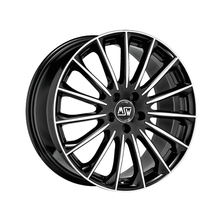 Jante aluminium MSW 30, 9,5x19 ET51 5x112 73,1, gloss black full polish