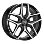 Jante aluminium MSW 40, 10x20 ET40 5x120 74,06, gloss black full polish