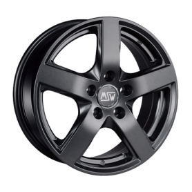 Jante aluminium MSW 55, 8,5x19 ET30 5x112 73,1, matt dark grey