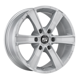 Jante aluminium MSW Sahara 6, 8x17 ET15 6x139,7 106,1, full silver