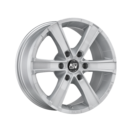 Jante aluminium MSW Sahara 6, 8x17 ET15 6x139,7 106,1, full silver