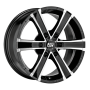 Jante aluminium MSW Sahara 6, 8x18 ET20 6x139,7 106,1, gloss black full polish