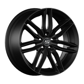 Jante aluminium MSW 24, 6,5x15 ET37 4x100 63,4, schwarz matt