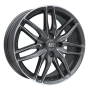 Jante aluminium MSW 24, 7x17 ET42 4x100 63,4, gun metal poliert