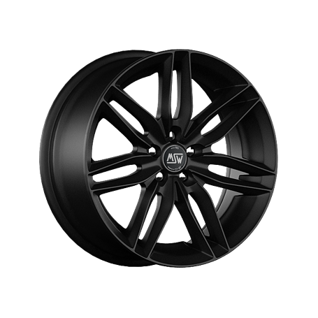 Jante aluminium MSW 24, 8x18 ET35 5x112 73,1, schwarz matt