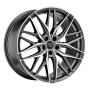 Jante aluminium MSW 50, 9,5x20 ET22 5x112 73,1, gun metal poliert