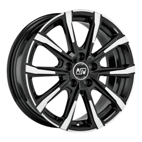 Jante aluminium MSW 79, 7,5x18 ET44 5x112 65,65, gloss black full polish