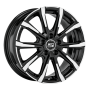 Jante aluminium MSW 79, 7x18 ET47,5 5x108 63,4, gloss black full polish