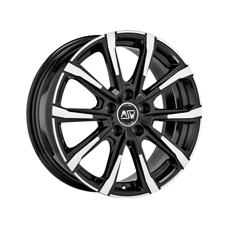 Jante aluminium MSW 79, 6,5x16 ET45 5x114,3 67,1, gloss black full polish