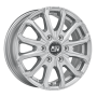 Jante aluminium MSW 48 Van 6L, 6,5x16 ET62 6x130 84,1, full silver
