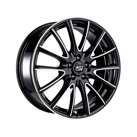Jante aluminium MSW 86, 6,5x16 ET38 4x108 65,06, gloss black full polished