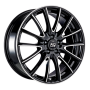 Jante aluminium MSW 86, 6,5x16 ET38 4x108 65,06, gloss black full polished